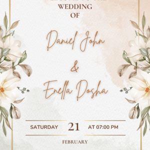 Wedding Baptism Birthday Board Signs