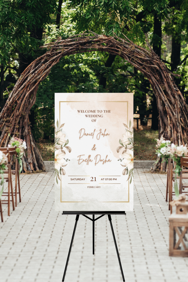 Wedding Baptism Birthday Board Signs