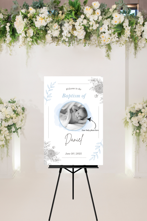 Wedding Baptism Birthday Board Signs