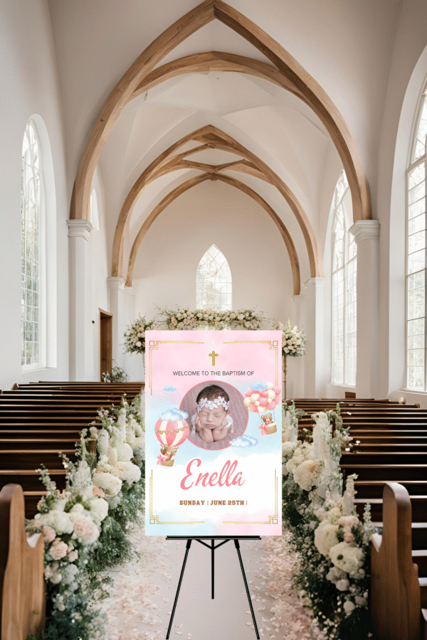 Wedding Baptism Birthday Board Signs