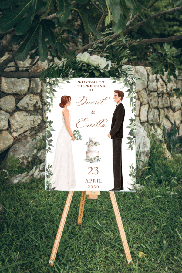 Wedding Baptism Birthday Board Signs